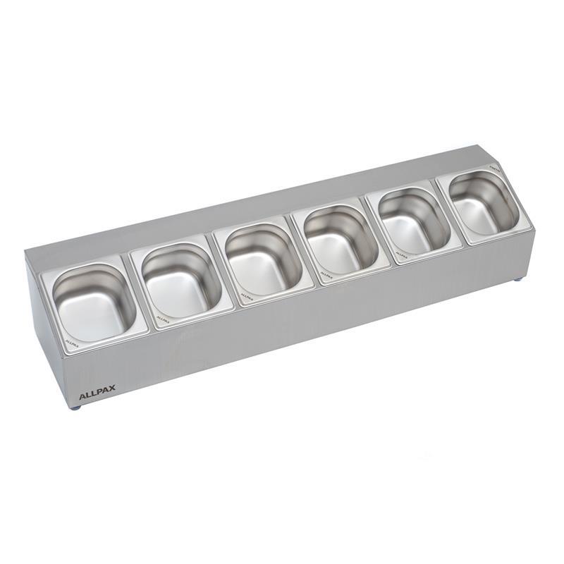 GN Gewürz Aufsatzbord 1x6 1/6 GN Behälter Ständer Aufbewahrung