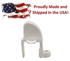 White Plastic Pontoon Boat Square Rail Fender Adjuster Clip for Bumpers