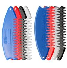 HAIRY DECK PRO (HAWAII) SURFBOARD WAX SCRAPER COMB - White