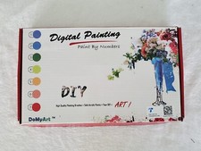 DIY Digital Paint By Number Kit Owl Acrylic Painting Colorful Artwork Canvas