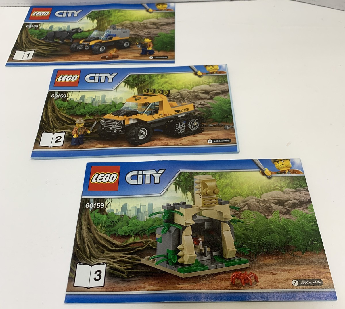 Lego City Manuals For Set 60159 Jungle Halftrack Mission NO BRICKS