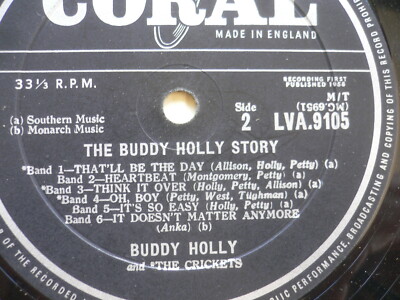 The Buddy Holly Story Vinyl 1958 1st Pressing LVA 9105 | eBay UK