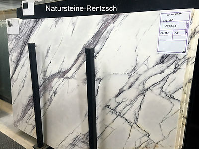 Marmortischplatte weiss Schwarz Geadert Abdeckung Kommode Nachttisch Schrank Neu