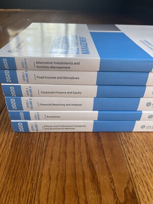 CFA Program Curriculum 2020 Level I, Volumes 1 - 6, Box Set | eBay