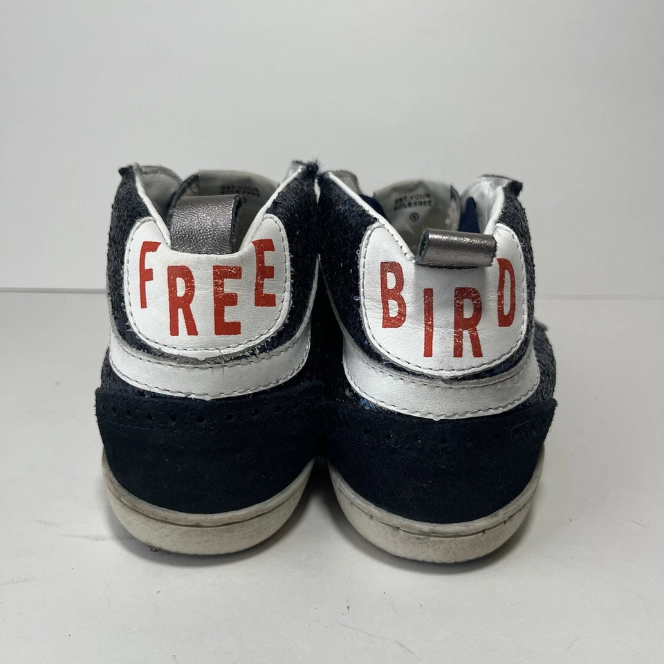 Freebird By Steven Womens Size 10 Blue Sequin High Top Shoes FB516 Star - Imagem 4 de 4