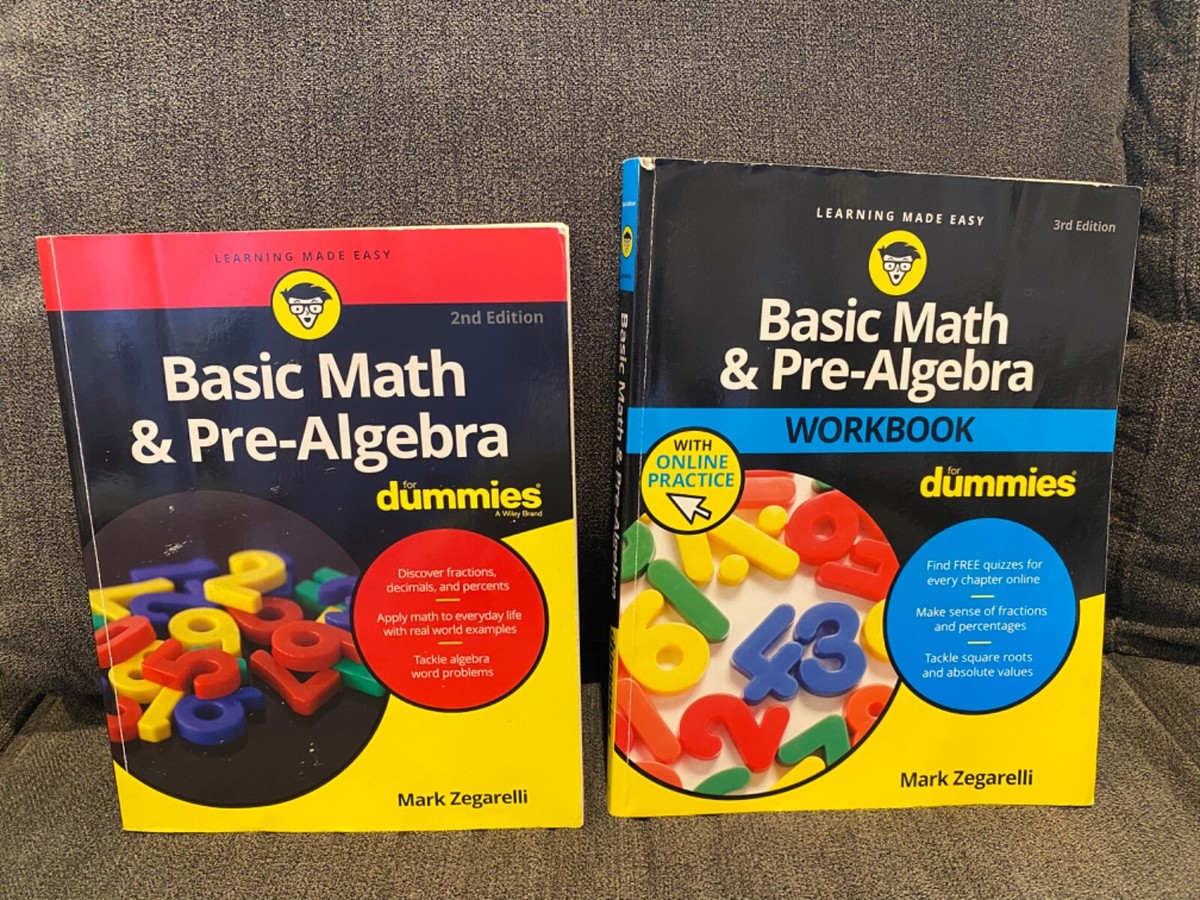 Basic Algebra For Beginners Pre Algebra Essentials For Dummies By Mark