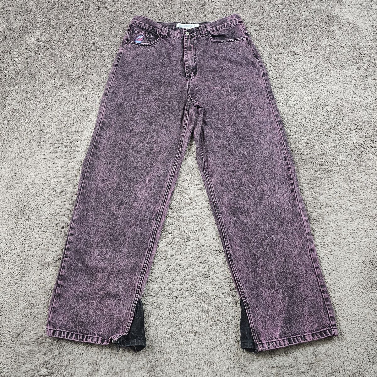 Polar Skate Co Big Boy Jeans Mens XL (33x32) Purple Baggy Polar Skate Co Big Boy Jeans Mens XL (33x32) Purple Baggy