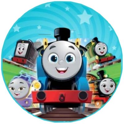 Essbar Thomas and Friends Zug Train Tortenaufleger Torte  Geburstag Party + TEXT