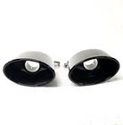 Audi RS6 RS5 RS4 RS3 LARGE Conversion Trims Exhaust tailpipe TIPS A5 A6 BLACK