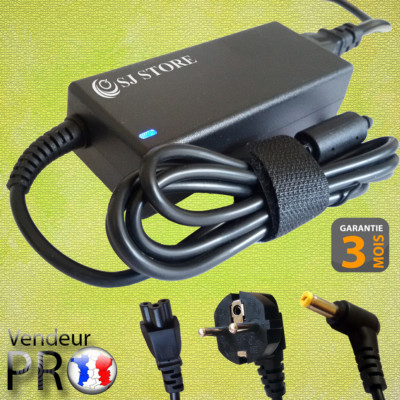 Chargeur Secteur Visiodirect Pour Acer TravelMate 8471 – Neuf, Noir, 1 An Garantie