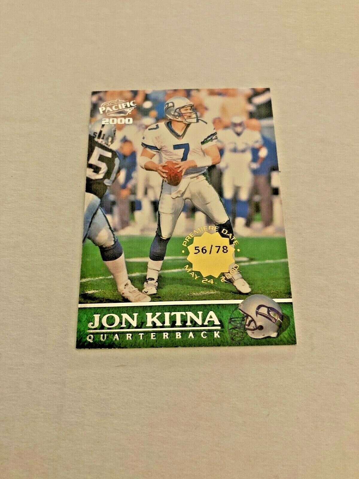 2000 Pacific Jon Kitna Premier Date 56/78 Made Card #356 Rare