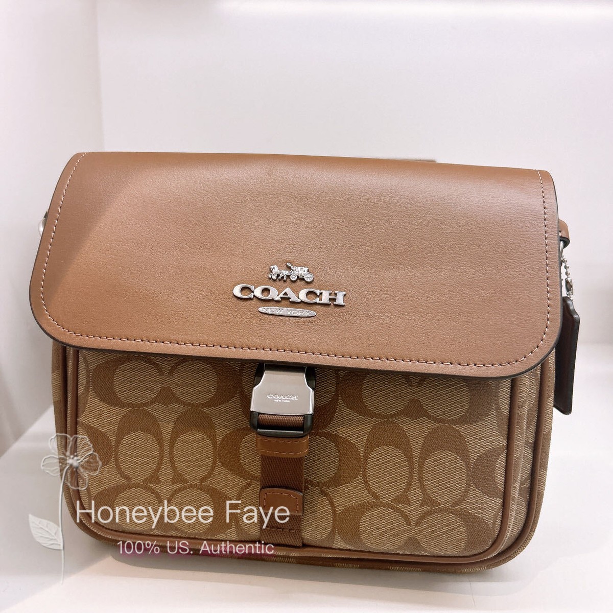 Nwt Coach Pace Messenger Bag In Signature Canvas | eBay