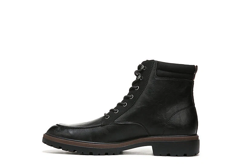 Botas al tobillo Dr Scholl's Grayton negras sintéticas con cordones punta redondeada suela con tacos Foto 4 de 4