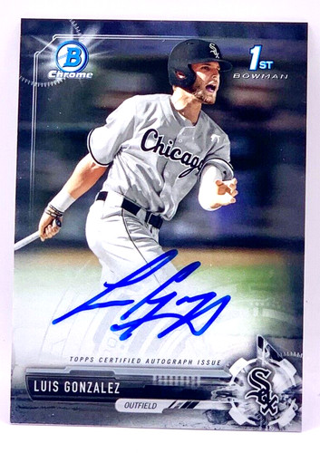 Luis Gonzalez #CDA-LG 2017 Bowman Draft Chrome Picks Autographs card