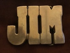   BBB Baron Belt Buckle Solid Brass VIntage 1970s Belt Buckle