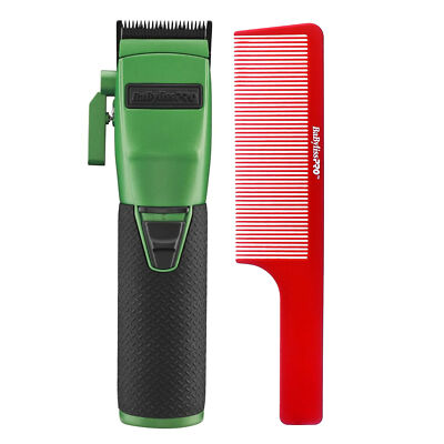 BaByliss Pro FX870 GI BOOST+ Influencer Collection Cordless Clipper Green + Comb