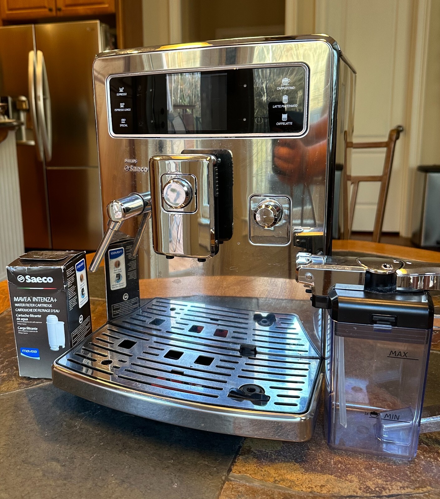 Saeco Xelsis Superautomatic Espresso Machine (Chrome) eBay
