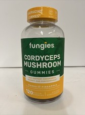 Fungies Cordyceps Mushroom Gummies Energy Support Mango and Pineapple 120 Ct 
