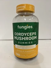 Fungies Cordyceps Mushroom Gummies  Energy Support  Mango and Pineapple (120 Ct)