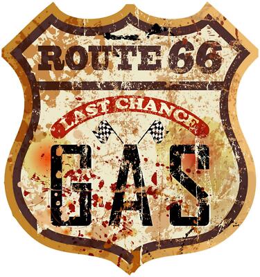 Retro Aufkleber Route 66 Old School Motorcycles Sticker Race Retro Vintage #11