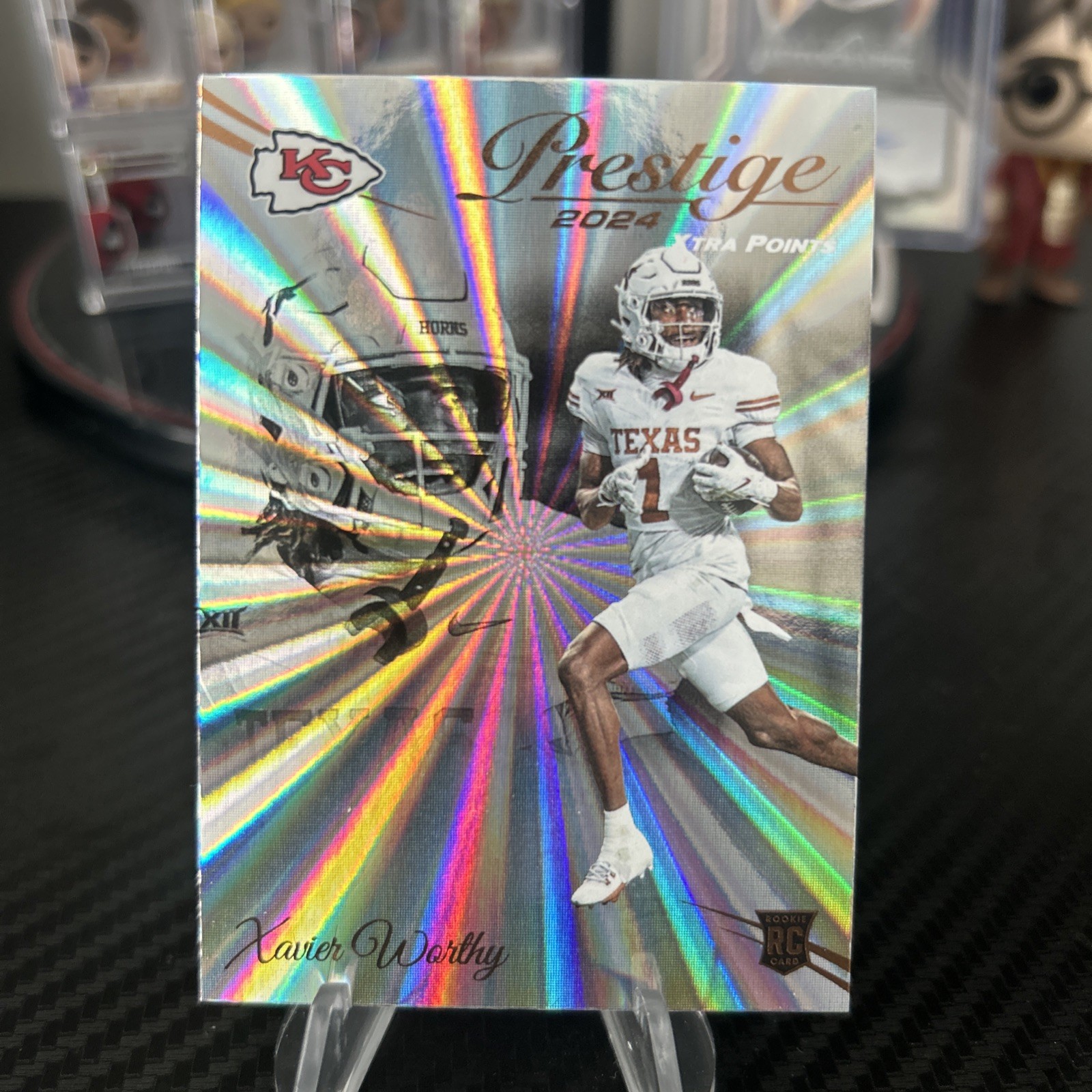 2024 Panini Prestige - Rookies Xtra Points Sunburst #330 Xavier Worthy (RC)