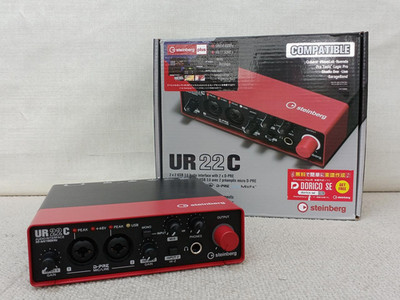 Steinberg UR22C USB 3.0 Red/Black Type-C Audio/MIDI Interface UR22 C UR 22C JP