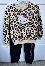 NWT Girl's Hello Kitty 2 Piece Set Sweat Shirt  Pants Size 7