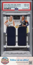 2025 Panini One And One Wnba Dual Memorabilia #PB-AO Bueckers/Ogunbowale PSA 8