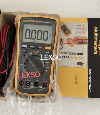 NEW FLUKE 17B+ Digital multimeterMeter Tester DMM with TL75 test leads F17B+ #
