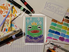 One Of a Kind ACEO Original Art Card - DuckyArts "King Frog" 2026 1 of 1 — photo 1