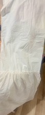 Threshold Panelled Border Ruffle Shower Curtain White 72 x 72 Inches