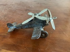Vintage cast iron Hubley autogyro toy airplane 1930s
