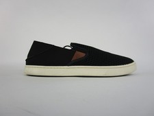 OluKai Women's Pehuea 20271-4040 Black Slip On Casual Shoes Sneakers Size 10