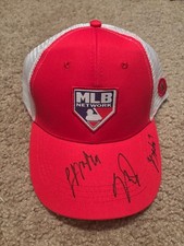 Mike Trout Zach Neto Logan O'Hoppe Signed Autographed MLB Angels Baseball Hat