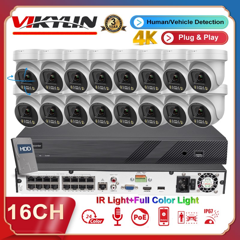 8mp 5x Zoom Ptz Ip Camera Full Color Ir Lot