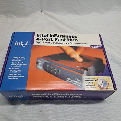 Intel Inbusiness 4-port Fast Hub 3872B373 Open Box