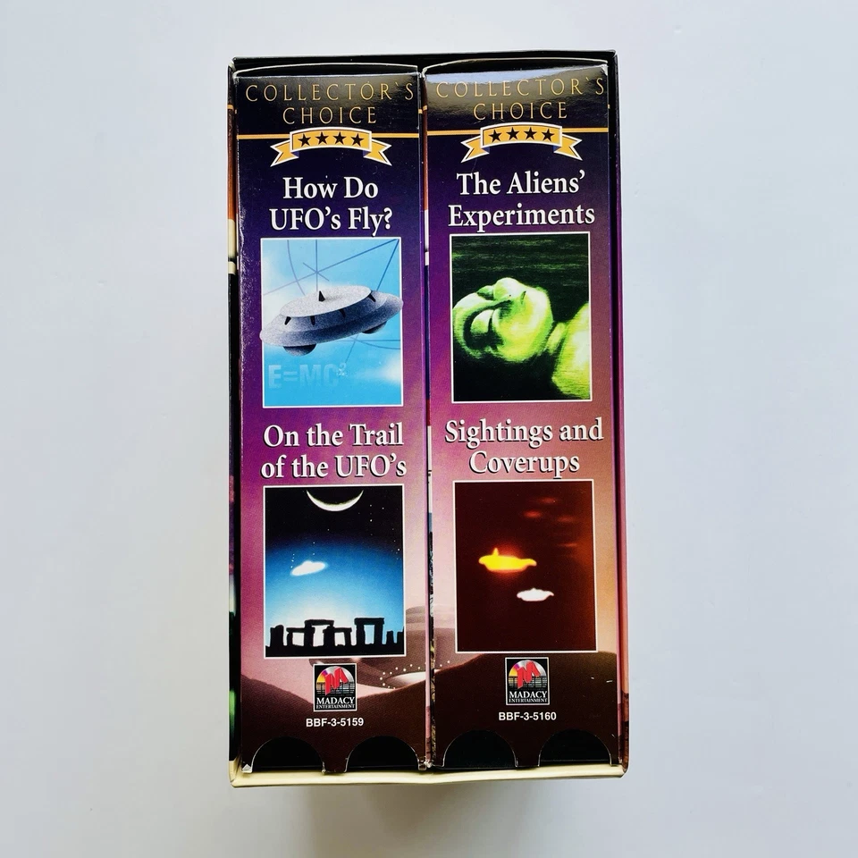 🌌 UFO Files VHS Collector’s Set (4 Tapes) - Declassified U.S.A.F. Footage VHTF - Image 2 of 3