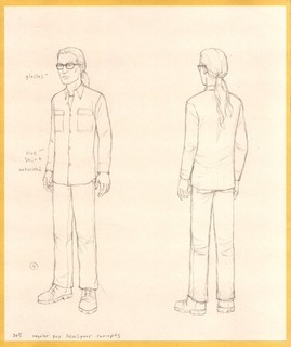 Metalocalypse Original Animation Art by Songgu Kwon: Skwisgaar as a Regular Guy