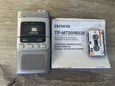 Vintage Retro Voice Recorder Microcassette Recorder Aiwa TP-M720 Brigade