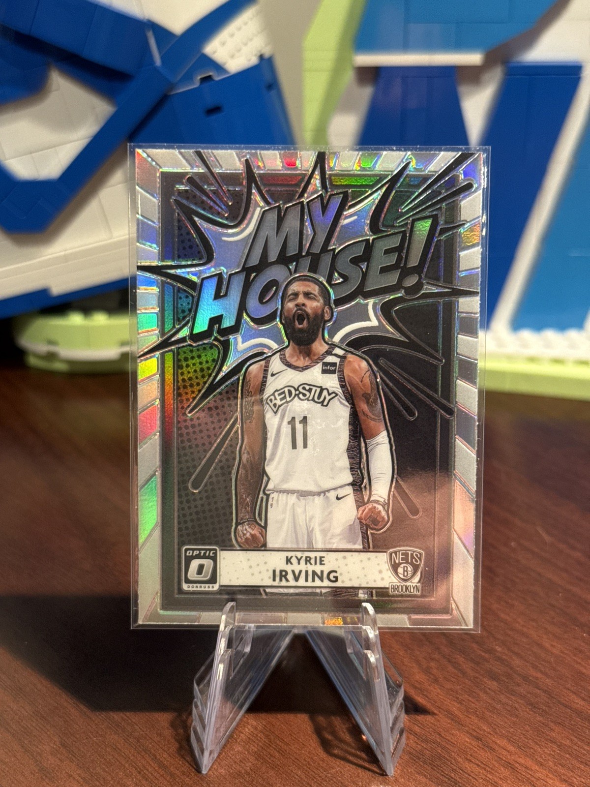 2020-21 Panini Optic KYRIE IRVING #8 My House Silver Holo Prizm Nets MAVERICKS