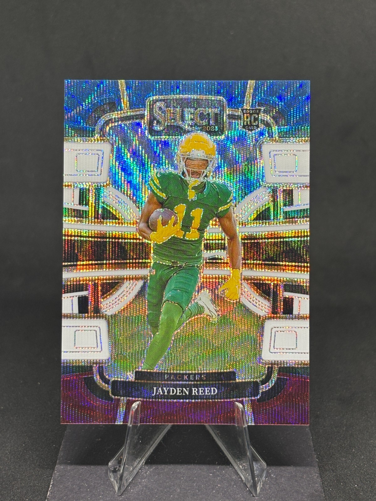 Jayden Reed 2023 Select Concourse Tri-Color Prizm /259 #38 Packers Rookie RC