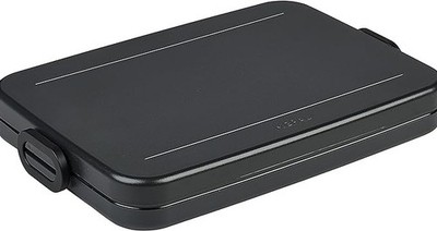 Mepal Brotdose Flat Lunchbox 4 Brotscheiben Unterteilung Nordic Black