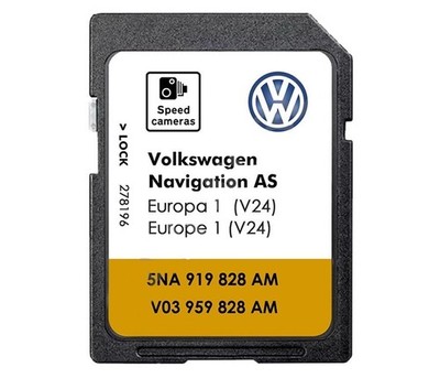 SD Karte für VW Europa V24 VW Discover Media 2 Navi AS Navigation MIB2 +  Radar