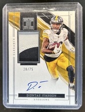 2023 Impeccable Diontae Johnson 2022 Football Elegance Veteran Patch Auto #/75