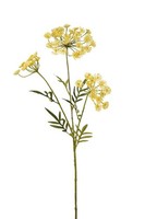 artplants KüNstlicher Zweig Dill Hakim, Mit BlüTen, Gelb, 80Cm