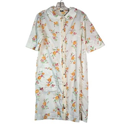 Models Coat Vintage House Dress Floral Peter Pan Collar 60s 70s Cottagecore  VTG