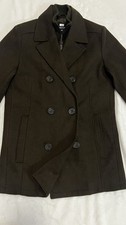 Mens XS Kenneth Cole New York Lined Pea Coat ...