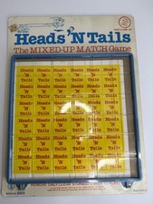 New Vintage 1983 Heads’ N Tails Board Game Made In USA Memory Flip Smethport Co