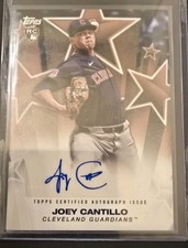 2025 Topps Series 1 - Baseball Stars Autographs Joey Cantillo #BSA-JC 27/50