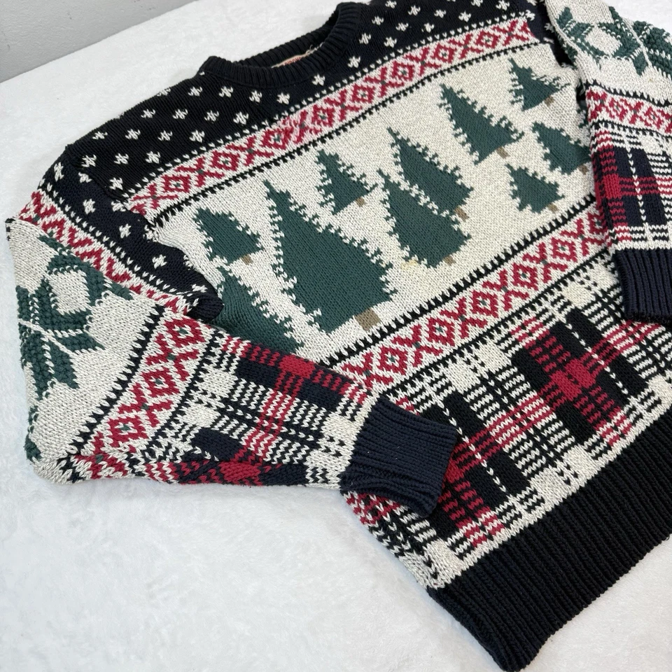 Suéter De Colección Adirondack Savile Row Para Hombres Mediano Grueso Tejido Navidad Hecho en EE. UU. Foto 2 de 4